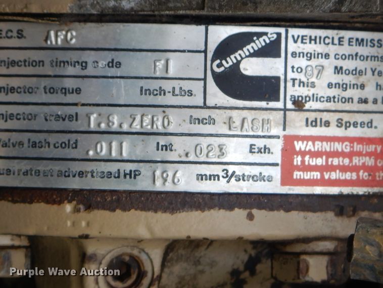 image for item ED9350 1990 International 9400 dump truck