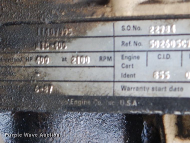 image for item ED9350 1990 International 9400 dump truck