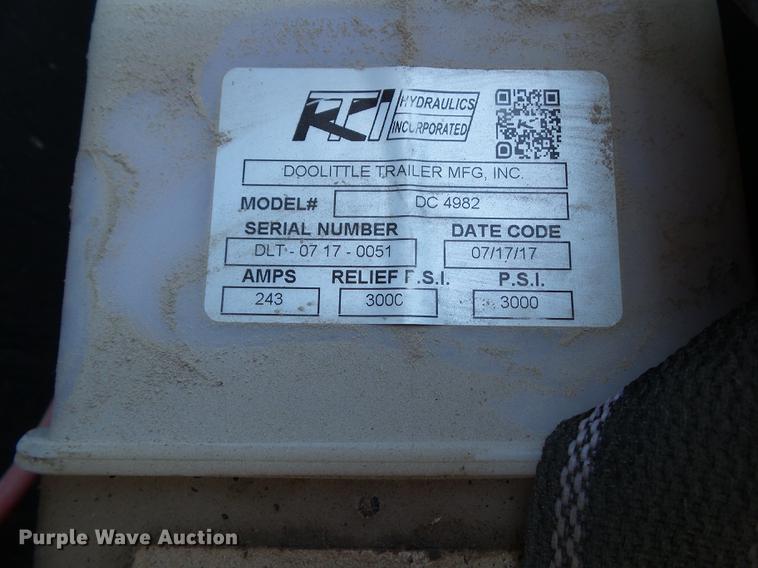 image for item EM9761 2018 Doolittle dump trailer