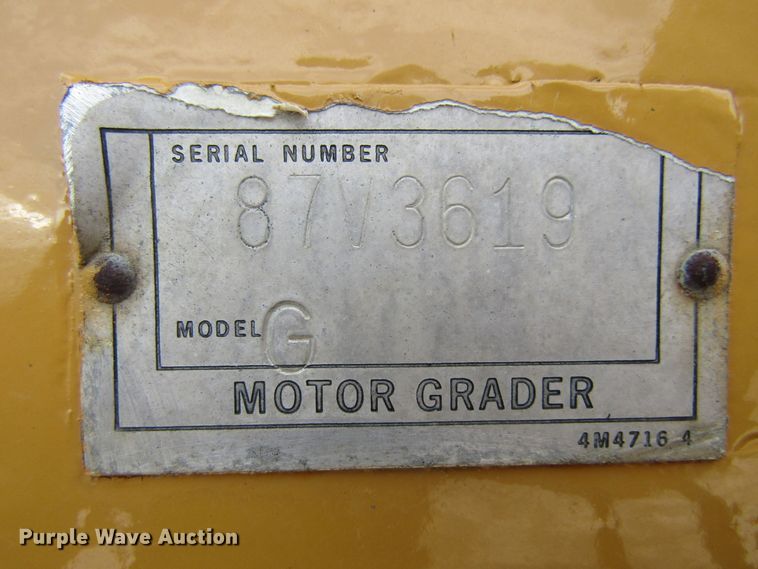 image for item EU9689 1979 Caterpillar 120G motor grader