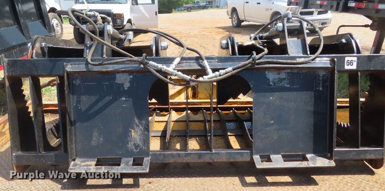 image for item FJ9142 66"W skid steer grapple bucket