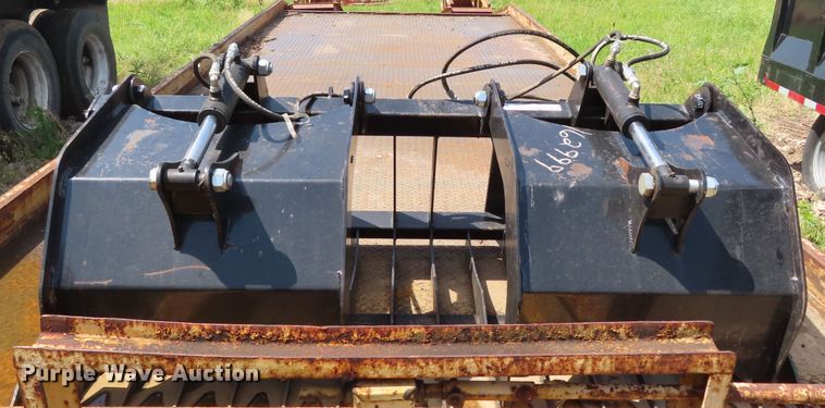image for item FJ9142 66"W skid steer grapple bucket
