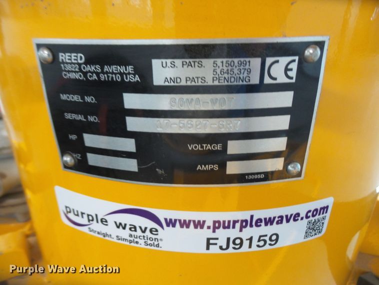 image for item FJ9159 2017 Reed Guncrete Sova-V07 gunite pump machine