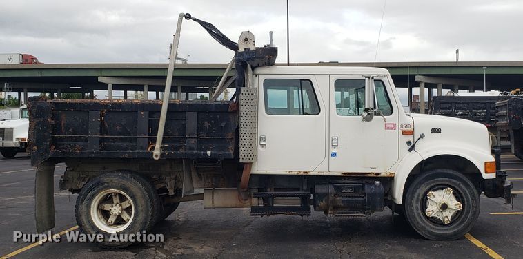 image for item EU9870 1996 International 4900 Crew Cab dump truck