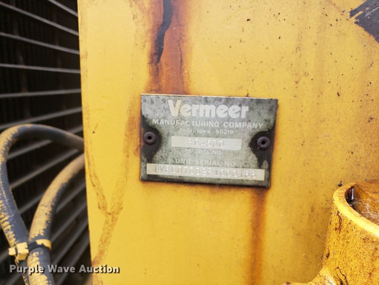 image for item EU9889 1992 Vermeer V8050 trencher