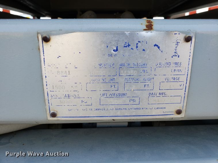 image for item EU9890 Skyjack SJBB41 scissor lift