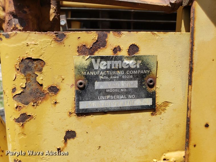 image for item EU9898 1989 Vermeer V7550 trencher