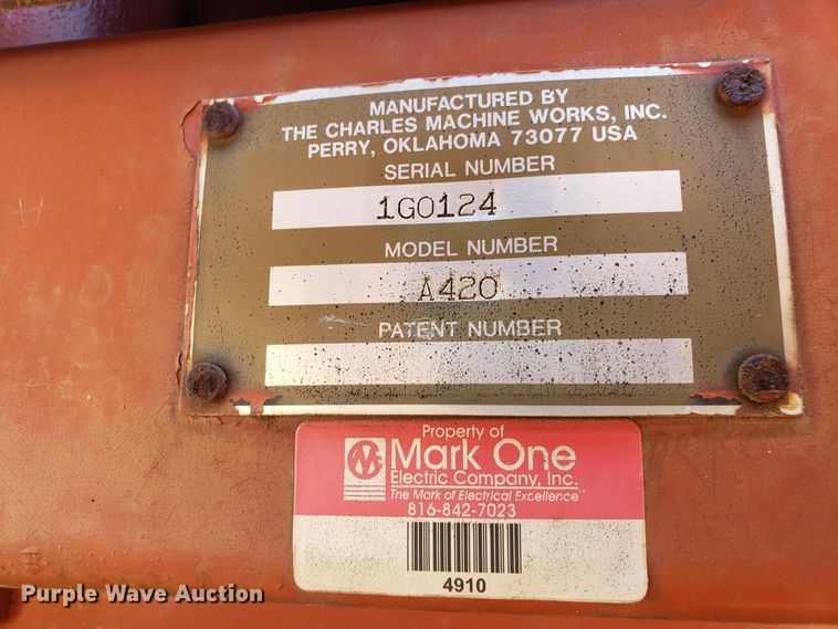 image for item EU9899 1988 Ditch Witch 4010 trencher