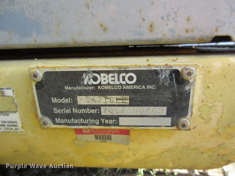 image for item EU9900 2000 Kobelco SK210 LC excavator