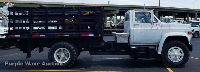 image for item EU9903 1987 Chevrolet C70 flatbed truck