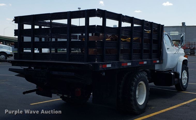 image for item EU9903 1987 Chevrolet C70 flatbed truck