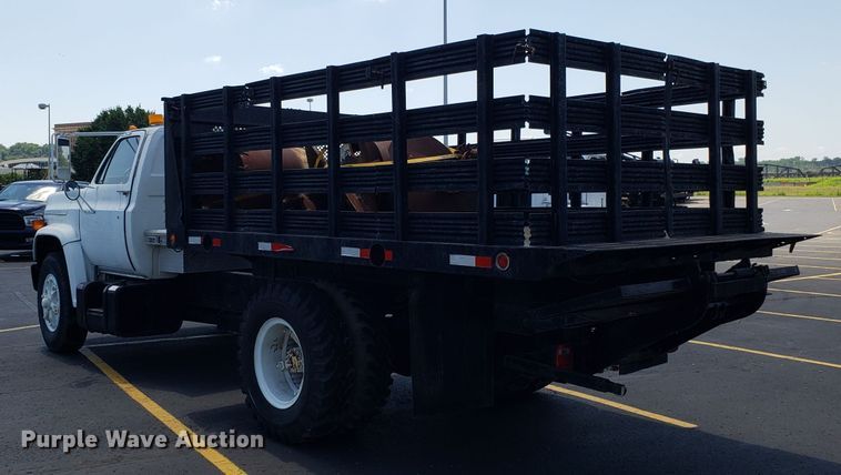 image for item EU9903 1987 Chevrolet C70 flatbed truck