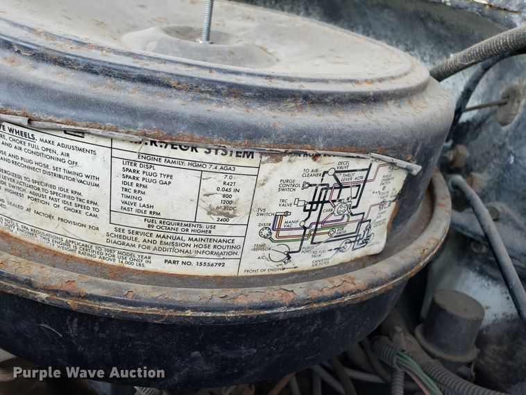 image for item EU9903 1987 Chevrolet C70 flatbed truck