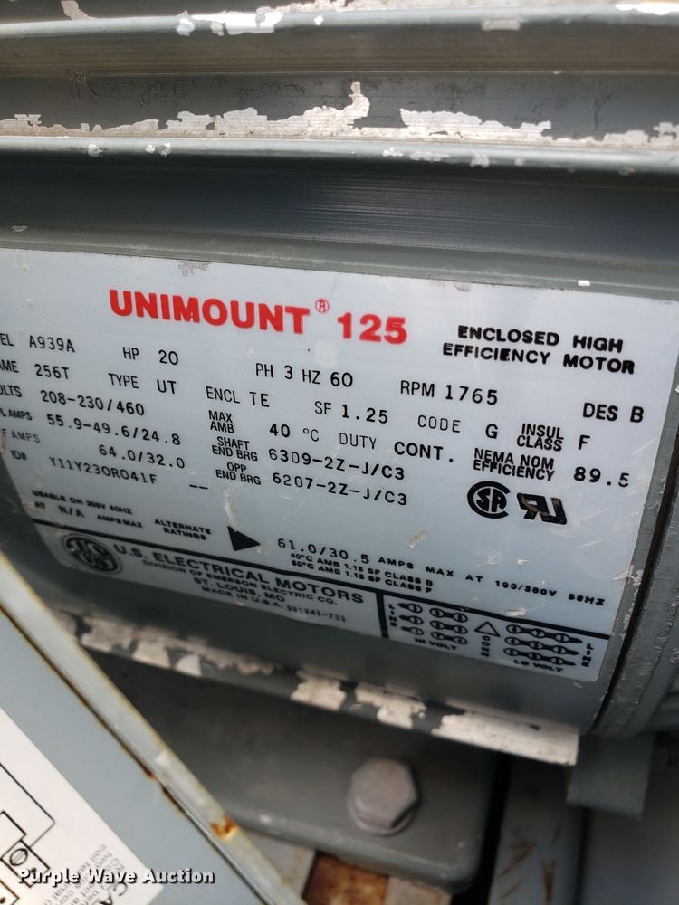 image for item EU9906 Ingersoll Rand T30 air compressor