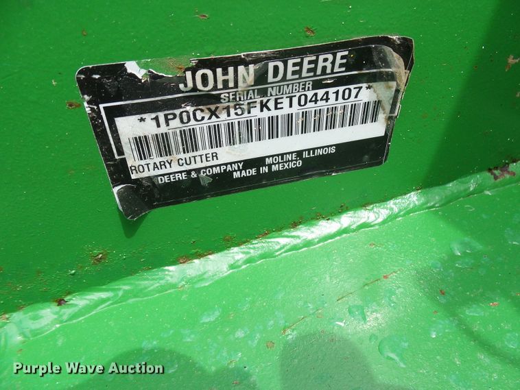 image for item DB2239 John Deere CX15 batwing rotary mower