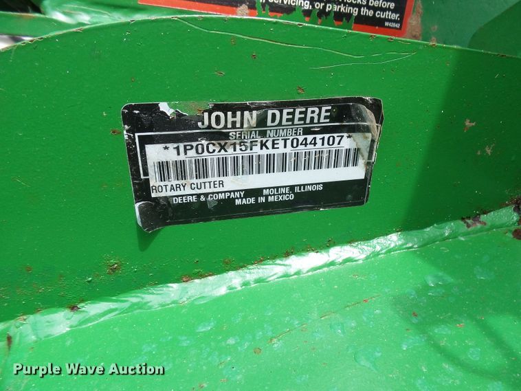 image for item DB2239 John Deere CX15 batwing rotary mower