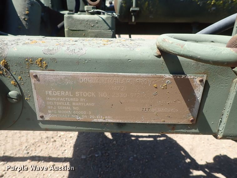 image for item FE9842 Gichner Mobile Systems dolly trailer