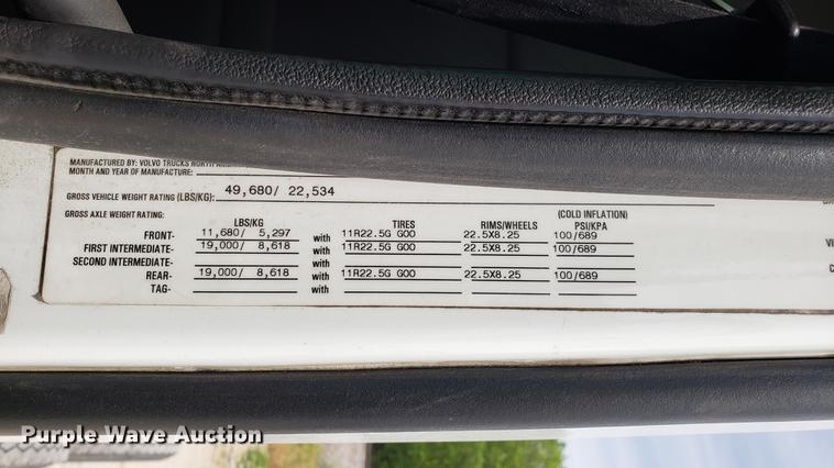 image for item DF3498 2000 Volvo VN semi truck