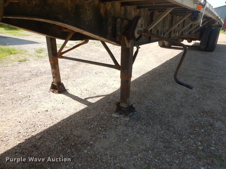 image for item ED9384 1995 Transcraft Eagle W2 flatbed trailer