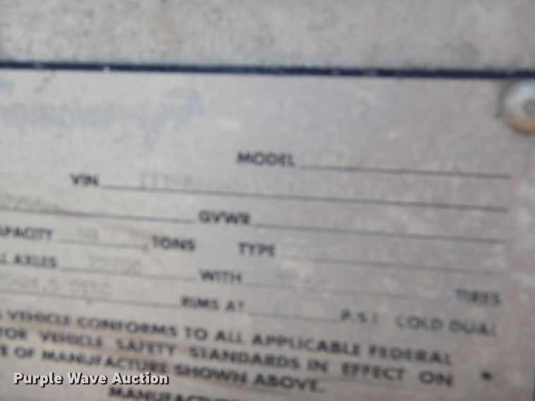 image for item ED9384 1995 Transcraft Eagle W2 flatbed trailer