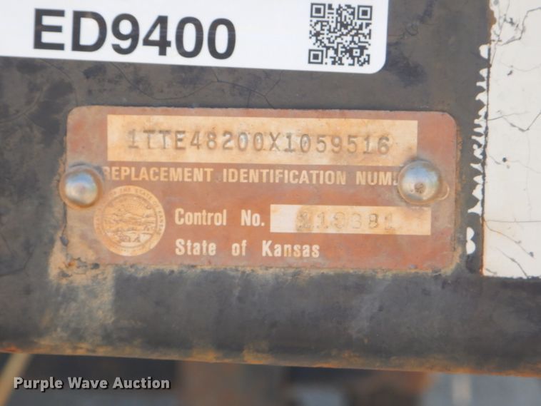 image for item ED9400 1999 Transcraft drop deck trailer