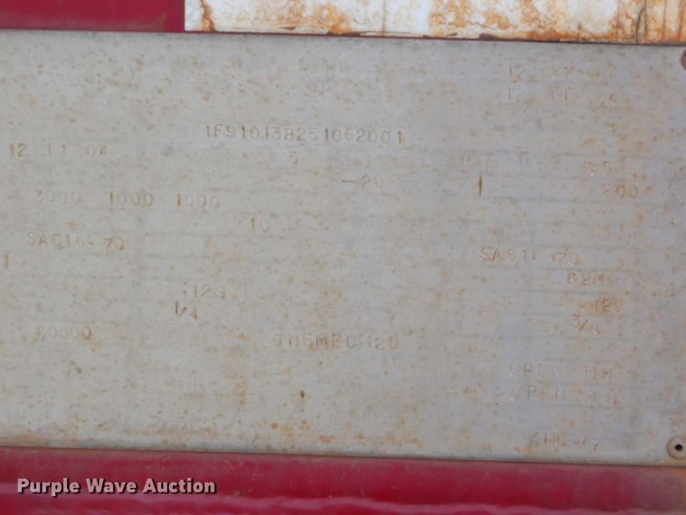 image for item ED9405 2005 Fort Worth tank trailer