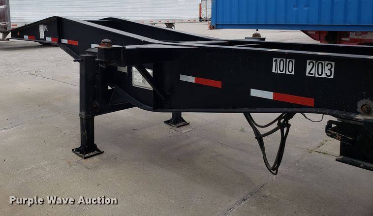 image for item ET9766 2001 Cheetah container chassis trailer