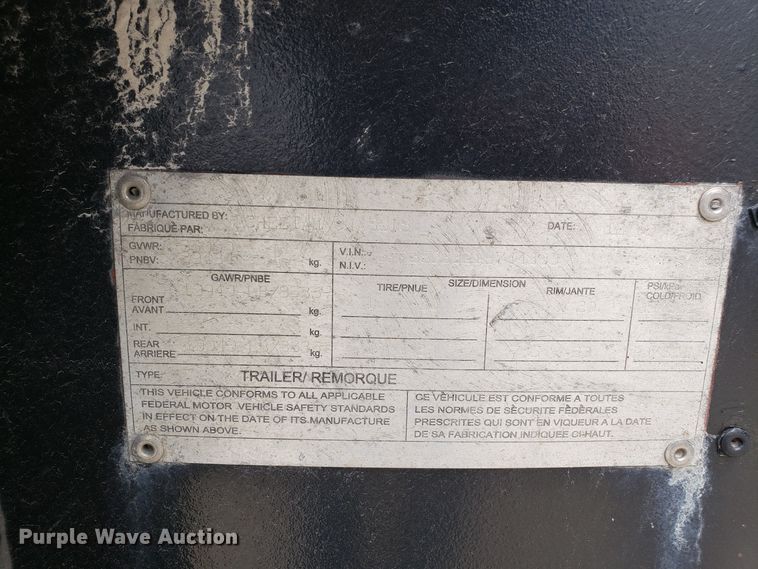 image for item ET9766 2001 Cheetah container chassis trailer