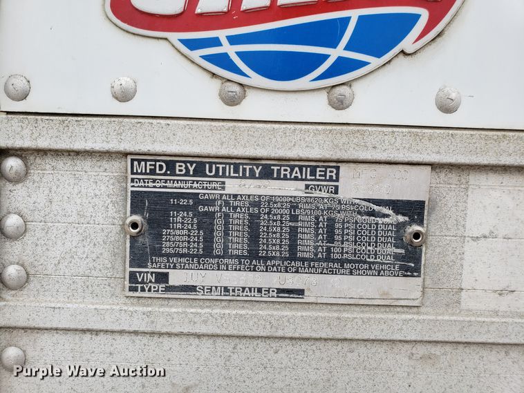 image for item ET9767 1999 Utility VS2R dry van trailer