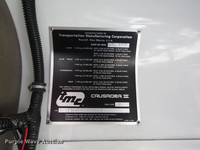 image for item DB4965 1981 TMC Crusader II coach bus