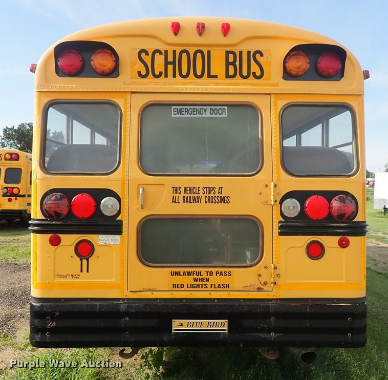 image for item DE5422 1998 Ford B800 Blue Bird school bus