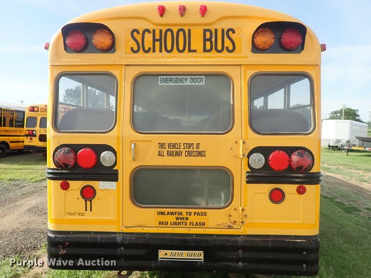 image for item DE5422 1998 Ford B800 Blue Bird school bus