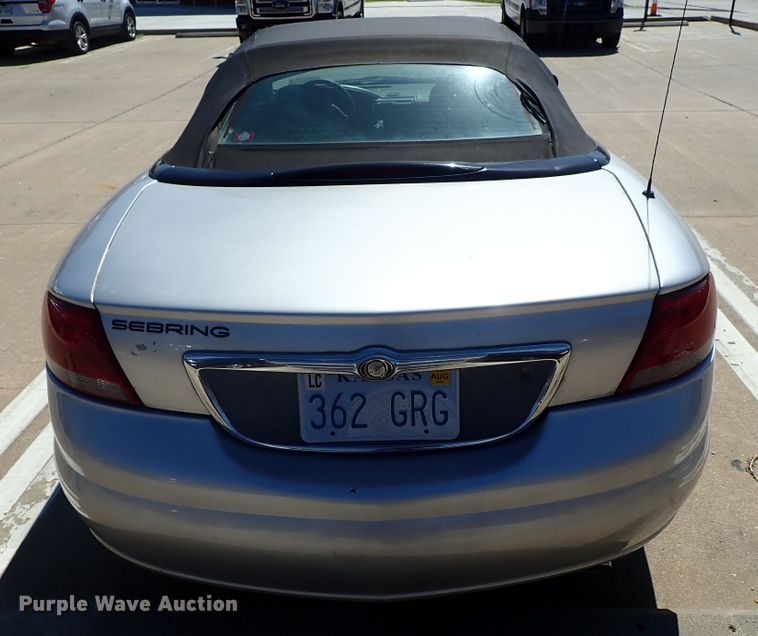 image for item DE5478 2001 Chrysler Sebring convertible
