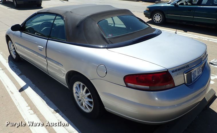 image for item DE5478 2001 Chrysler Sebring convertible