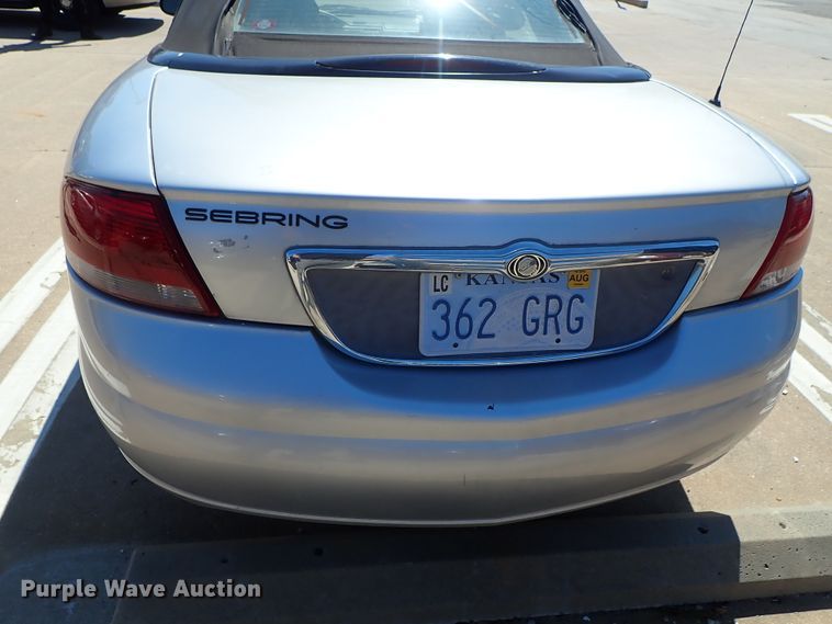 image for item DE5478 2001 Chrysler Sebring convertible