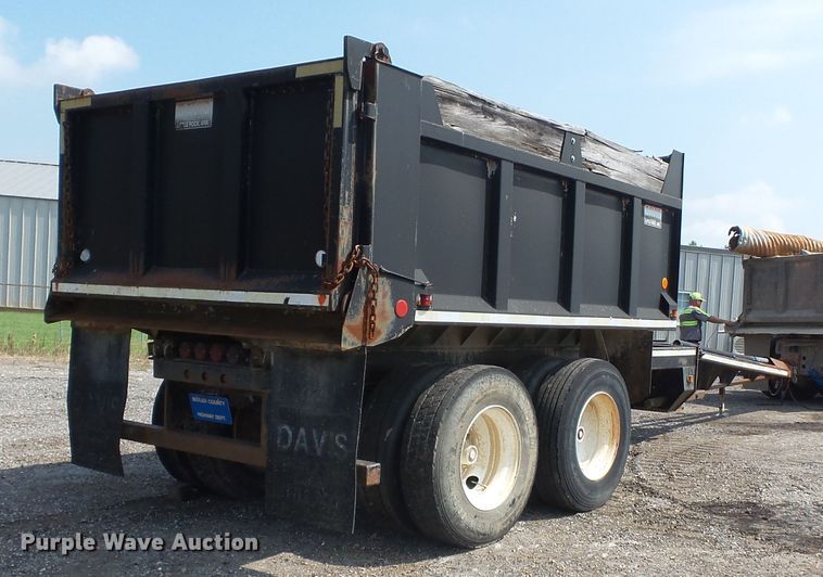 image for item DE7835 2004 Davis PDT12-7 end dump trailer