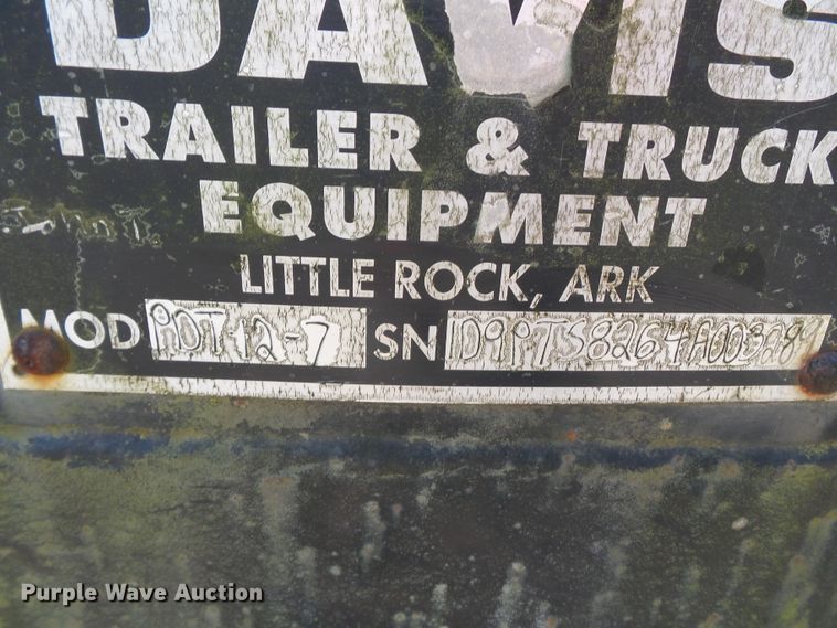 image for item DE7835 2004 Davis PDT12-7 end dump trailer