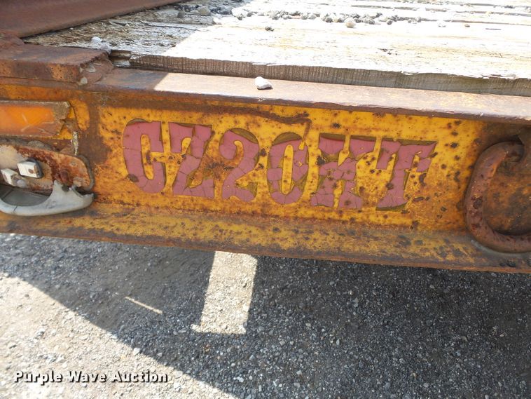 image for item DE7836 1990 CZ Engineering CZ720KT equipment trailer