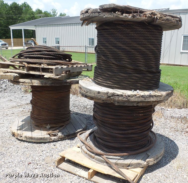 image for item DE7848 (4) partial rolls steel cable