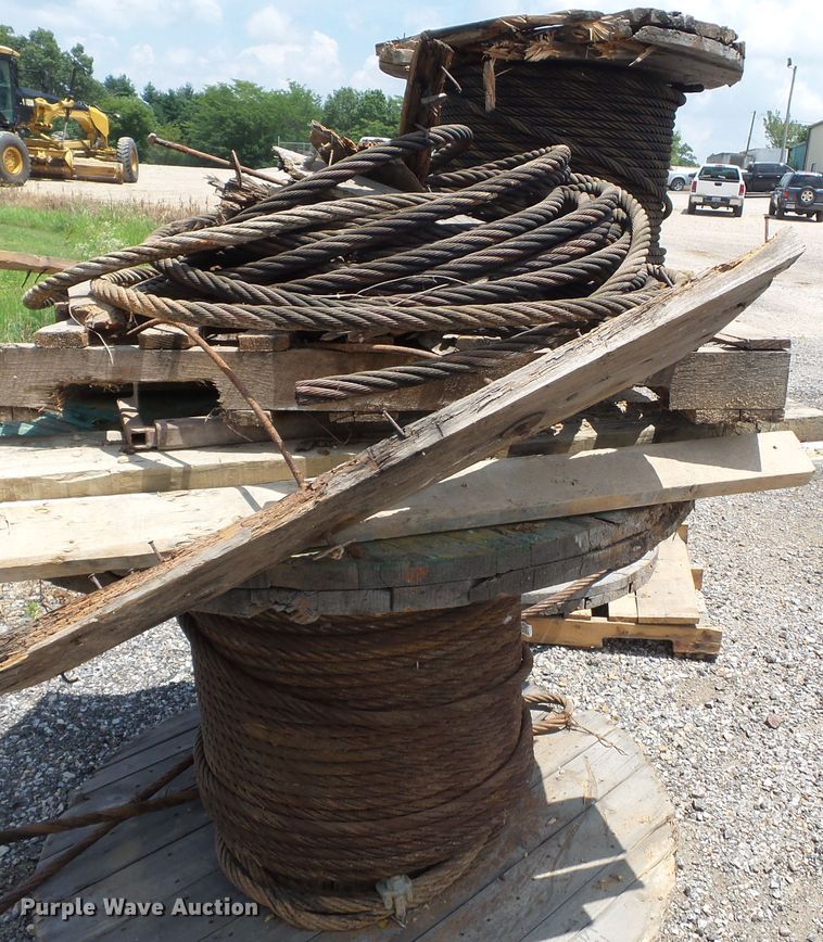 image for item DE7848 (4) partial rolls steel cable