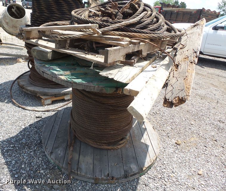 image for item DE7848 (4) partial rolls steel cable