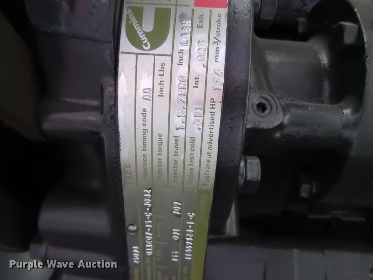 image for item DE7859 Cummins NHC-240 diesel engine