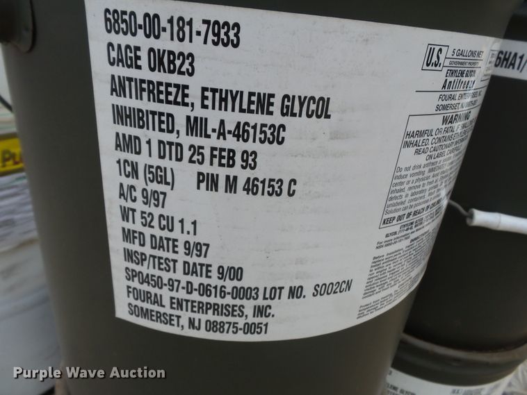 image for item DE7863 Approximately 50 gallons anti-freeze