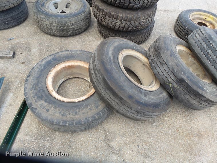 image for item DE7866 (7) 8.25R15TR tires and wheels