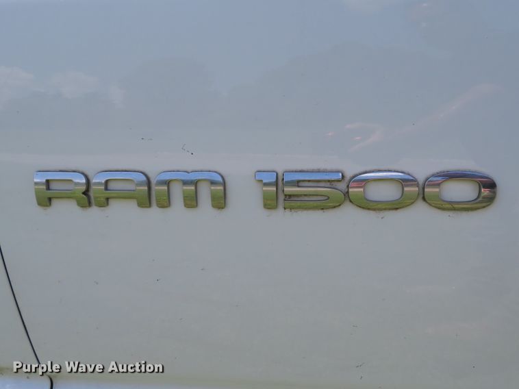 image for item DE8179 2002 Dodge Ram 1500 pickup truck