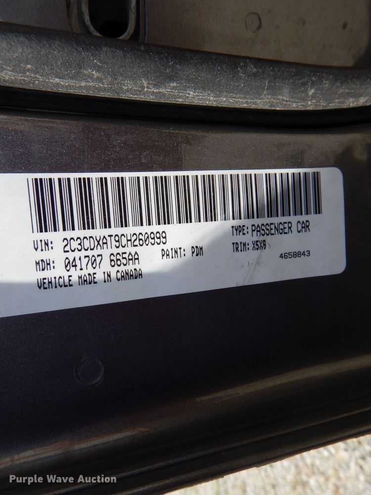 image for item DE8497 2012 Dodge Charger Police