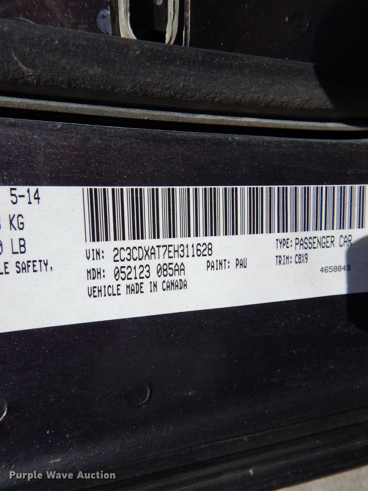 image for item DE8498 2014 Dodge Charger Police