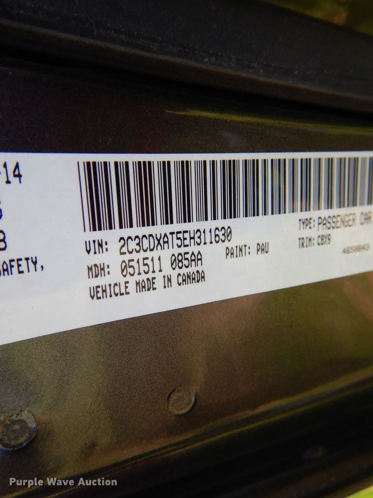 image for item DE8500 2014 Dodge Charger Police