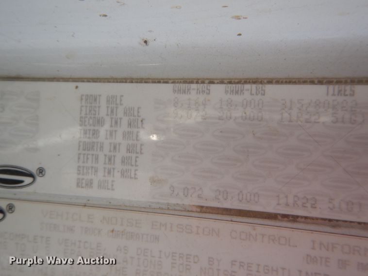 image for item DG4796 2006 Sterling L-Line dump truck