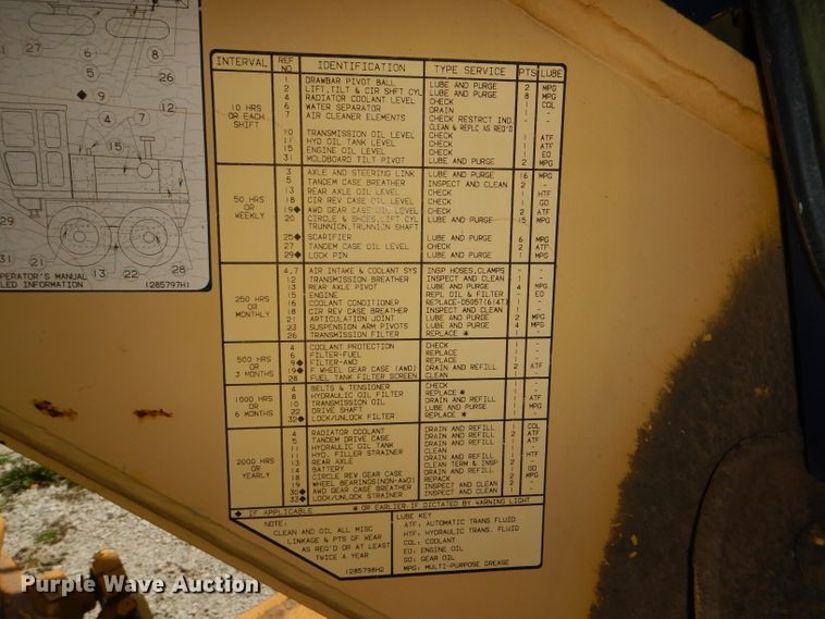 image for item DG4800 1993 Galion 850 motor grader